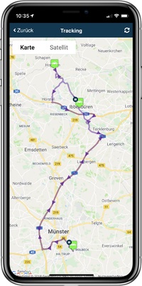 Tracking in der geoCapture App