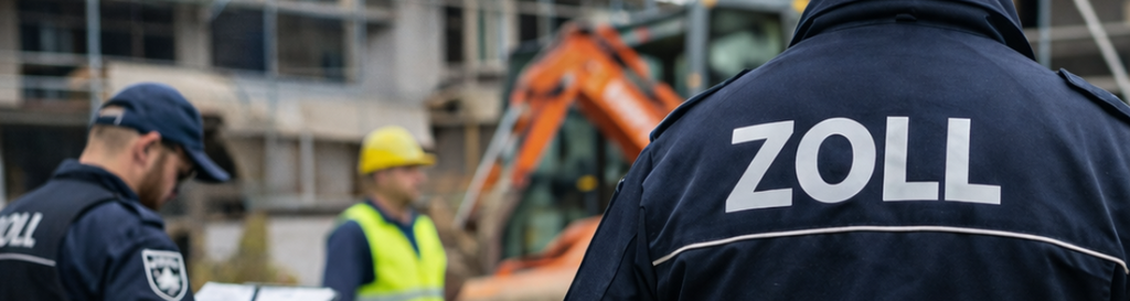 Zollbeamter auf deutscher Baustelle