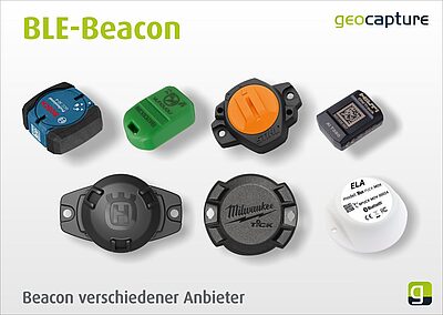 Beacons unterschiedlicher Hersteller zur Ortung von Werkzeugen