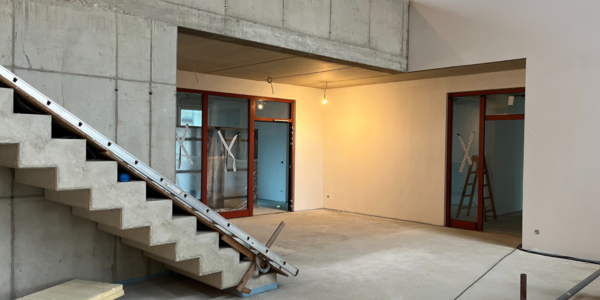 Baustelle KW1 Glaswände