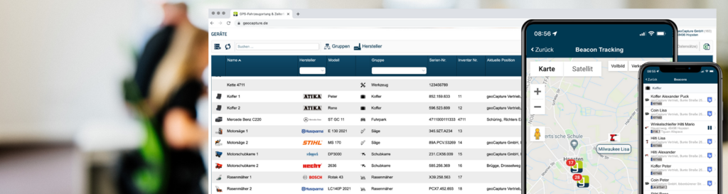 CONTROLE VAN GEREEDSCHAP EN UITRUSTING MET BLE-BAKENS EN GPS-TRACKERS