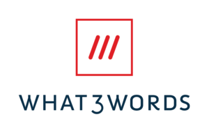 Logo what3words hilft dort wo eine Postanschrift nicht reicht.