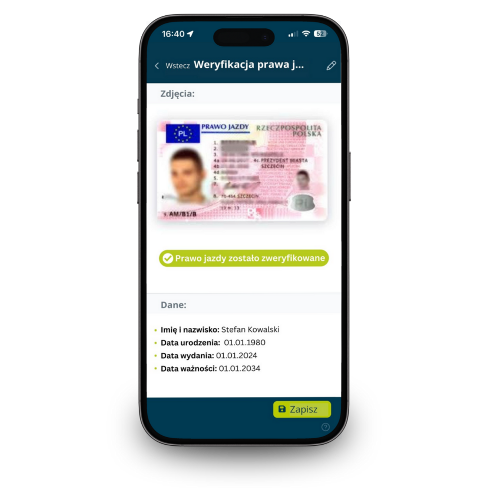 Smartphone-App zur digitalen Fahrzeugübergabe mit dokumentiertem Lackschaden und Übergabeprotokoll