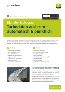 Tachodaten automatisch auslesen | geoCapture