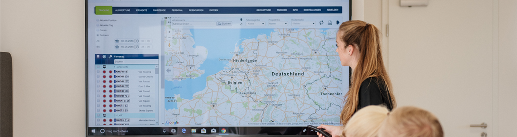 Kartendarstellung der GPS-Ortung von geoCapture