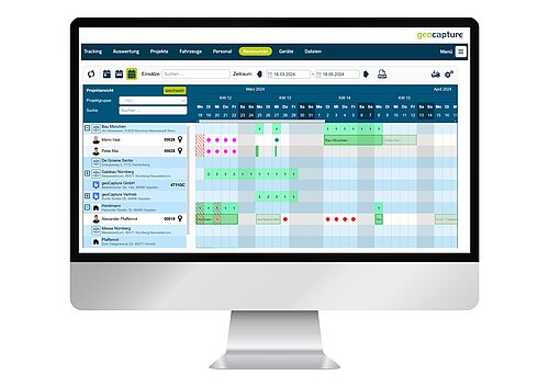 geoCapture Ressourcenplanung