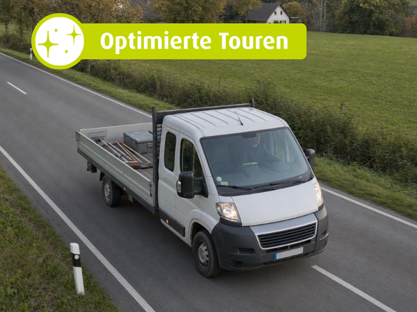 Darstellung für optimierte Touren in der Grünpflege