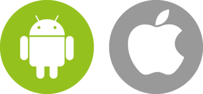 Apple und Android Logo Android und iPhone App