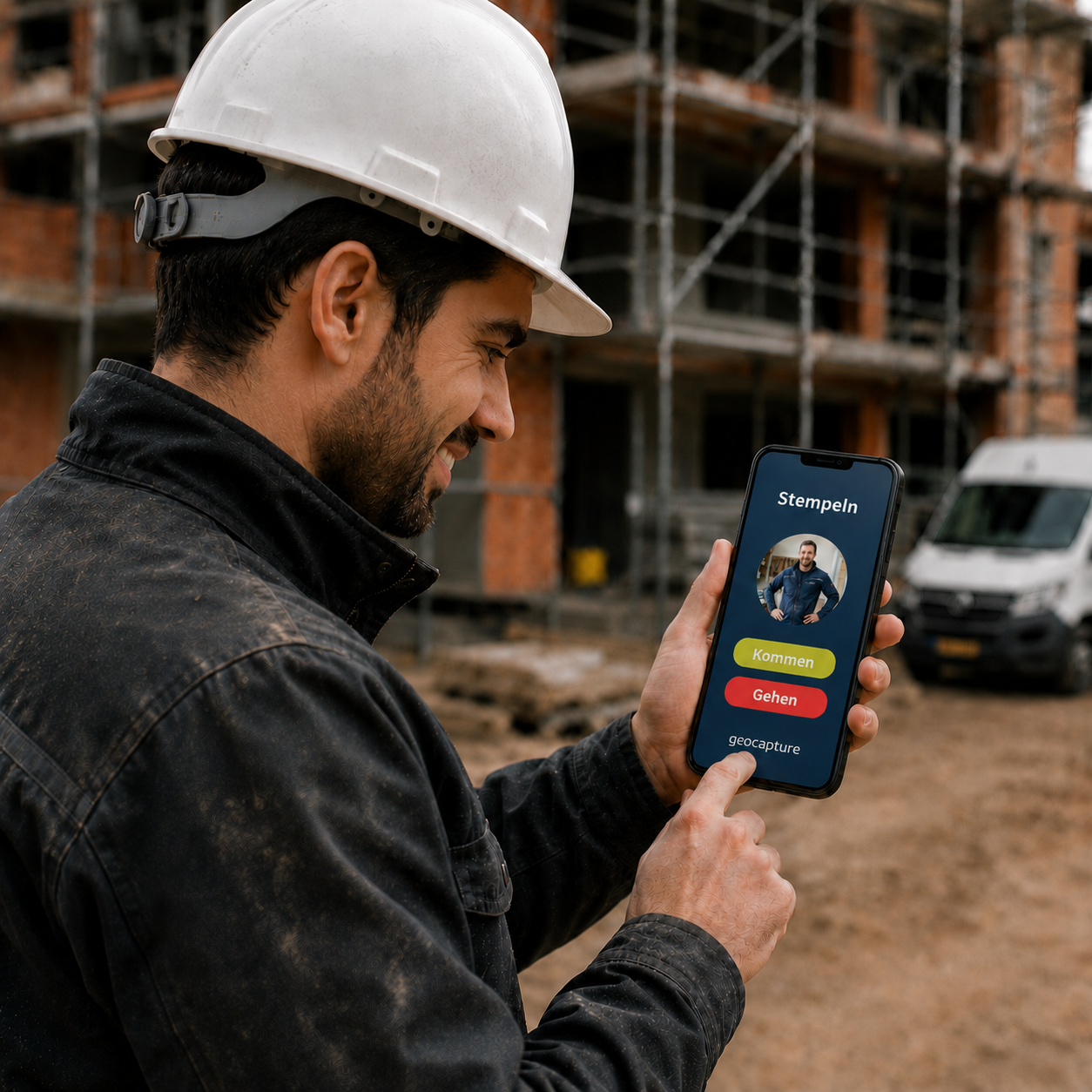 Digitale Zeiterfassung per Mobile App auf dem Smartphone