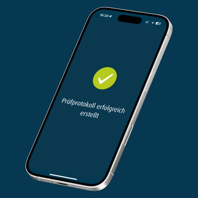 Prüfprotokoll VDBUM gespeichert