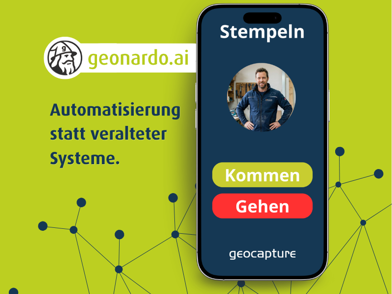 geonardo.ai im Einsatz bei geoCapture in der Zeiterfassung